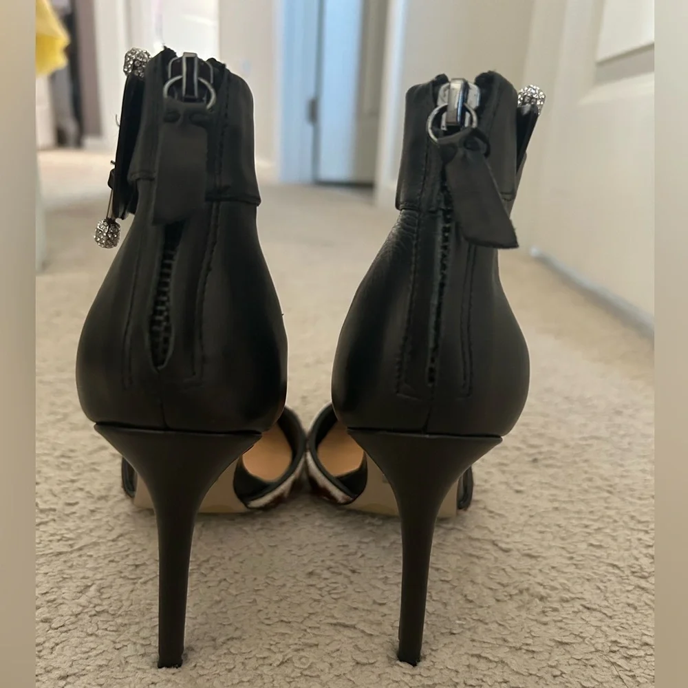 Badgley Mischka leopard print heels - Picture 4 of 12